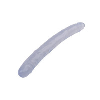 Фаллоимитатор двухсторонний прозрачный Chisa Hi-Rubber 32,5 см *3,5 см