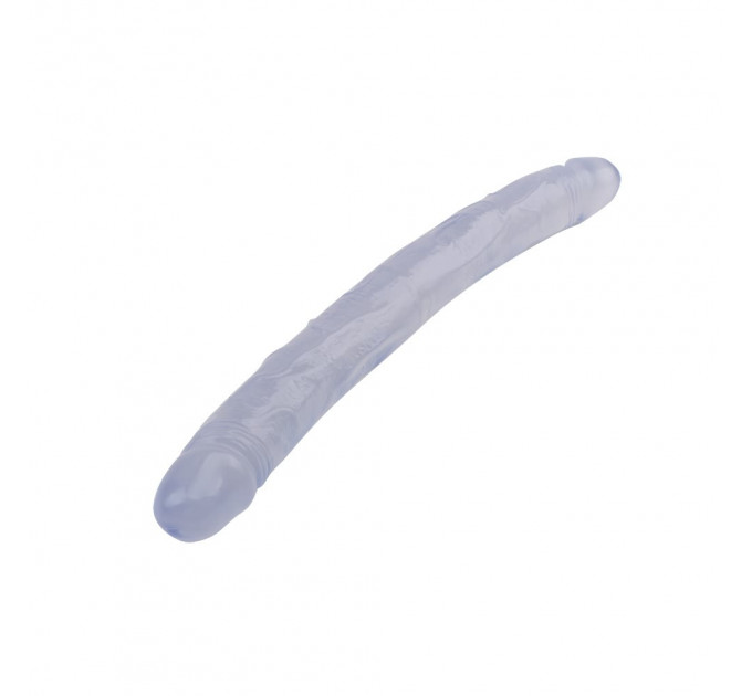 Фаллоимитатор двухсторонний прозрачный Chisa Hi-Rubber 32,5 см *3,5 см