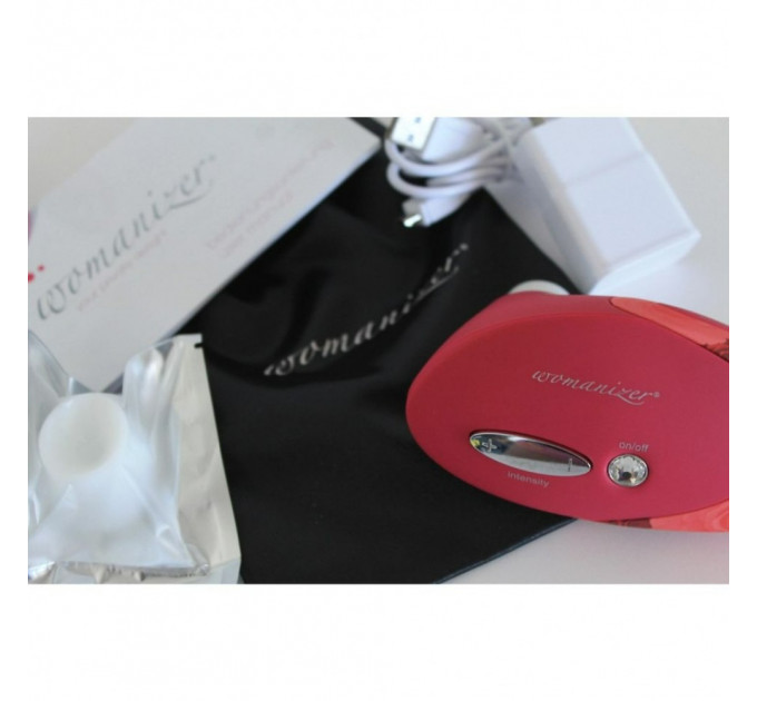 Клиторальный стимулятор Womanizer Pro W-500, красно-розовый