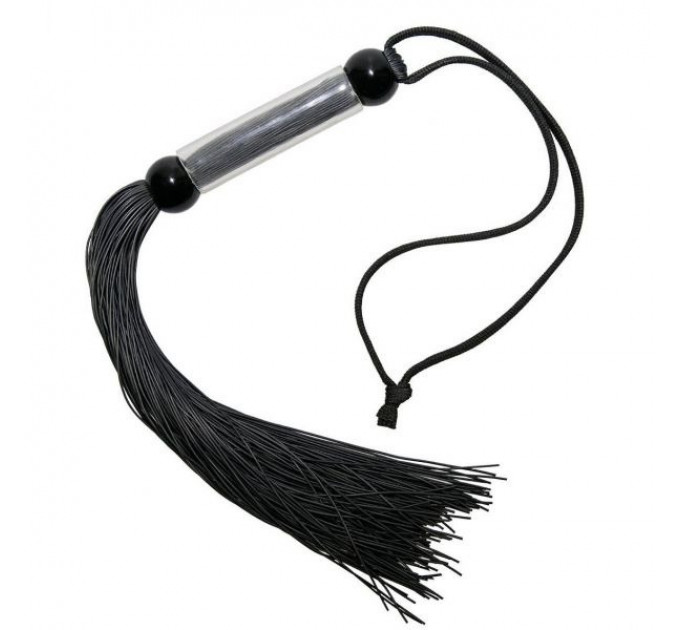 Кнут черный, прозрачная ручка FLOGGER, 28 см