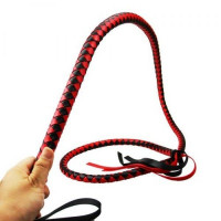 Батіг довгий DS Fetish Whip Long stripe red/black
