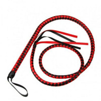 Батіг довгий DS Fetish Whip Long stripe red/black