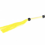 Кнут желтый 39 см прозрачная ручка 2 шарика FLOGGER DS Fetish