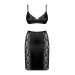 Комплект Obsessive Blanita (бюстгальтер и юбка) Black L\LX