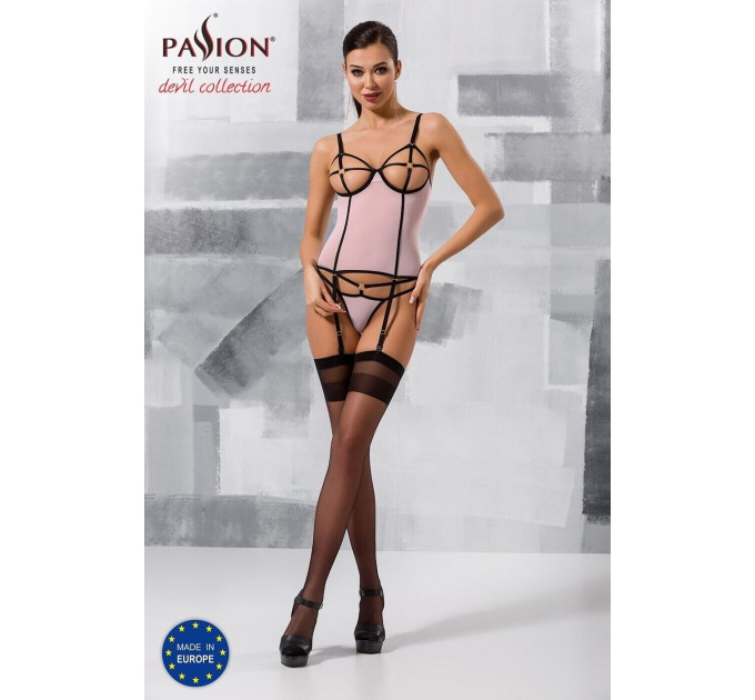 Корсет и стринги HERA CORSET light pink S/M - Passion