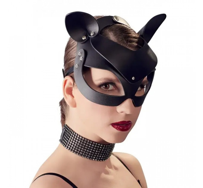 Маска кошечка Shiny cat Mask with studs