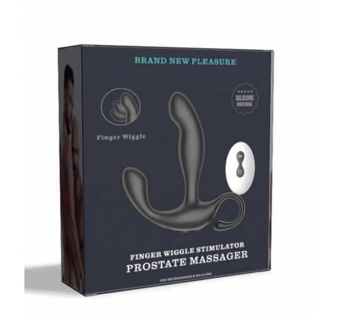 Масажер простати з вібро Finger Wiggle Prostate Massager, чорний