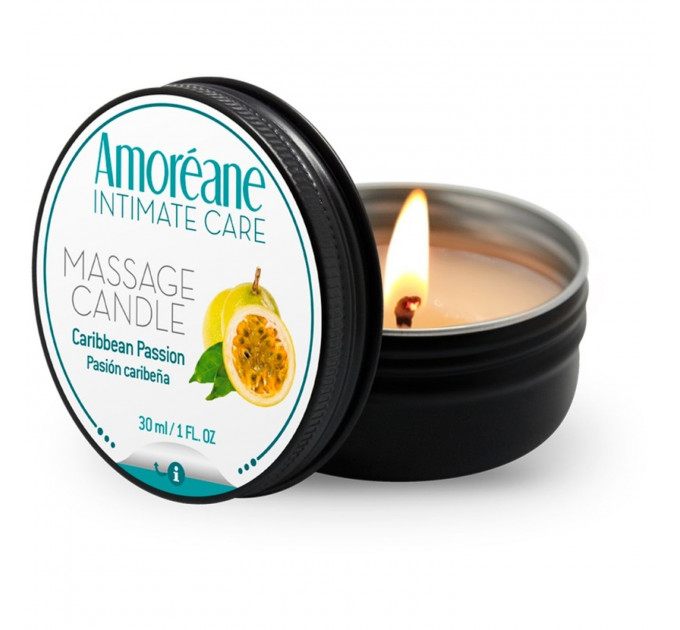 Массажная свечка Amoreane Candle Карибская страсть 30 мл