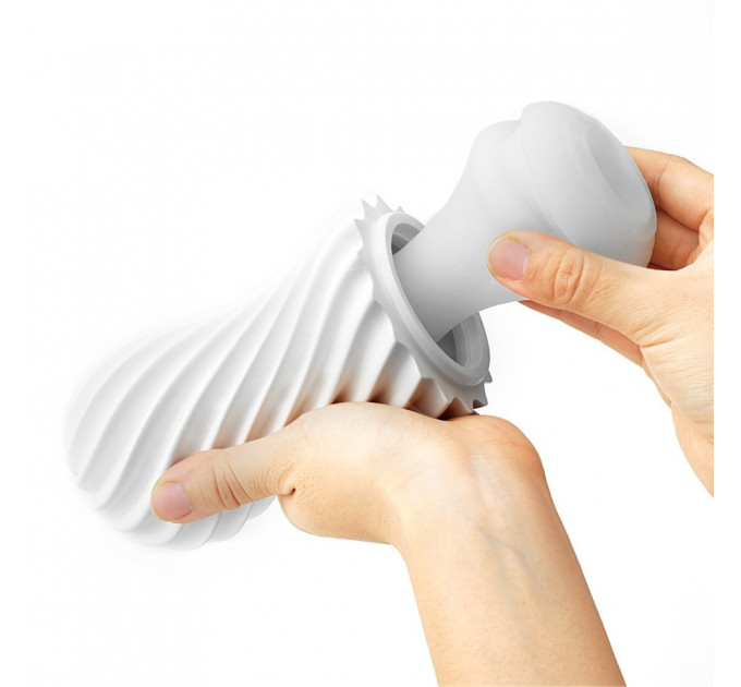 Мастурбатор Tenga Flex Rocky white 17,6 x 7,3 см