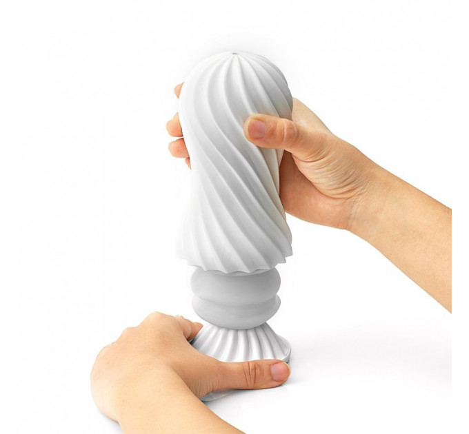 Мастурбатор Tenga Flex Rocky white 17,6 x 7,3 см