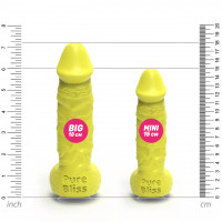 Мыло член на присоске Pure Bliss MINI желтое, 15 см