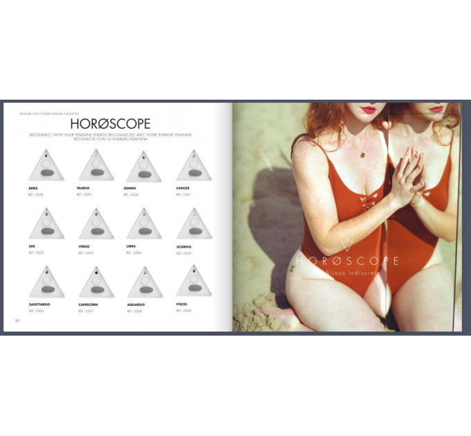 Набор Bijoux Indiscrets HOROSCOPE - Scorpio (Скорпион) вибратор на палец, гель для клитора, подвеска
