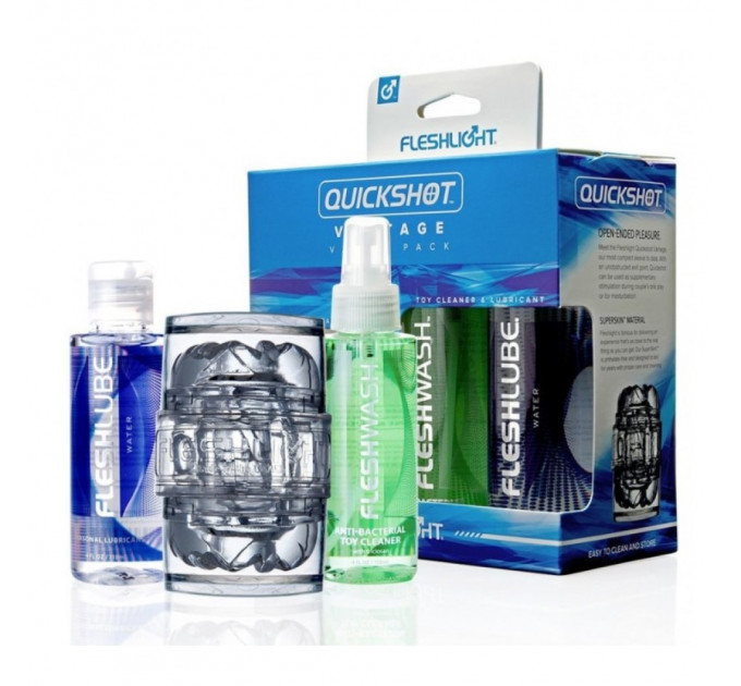 Набор для мужчины ( маструбатор. очиститель, лубрикант) Fleshlight Quickshot Vantage Value Pack