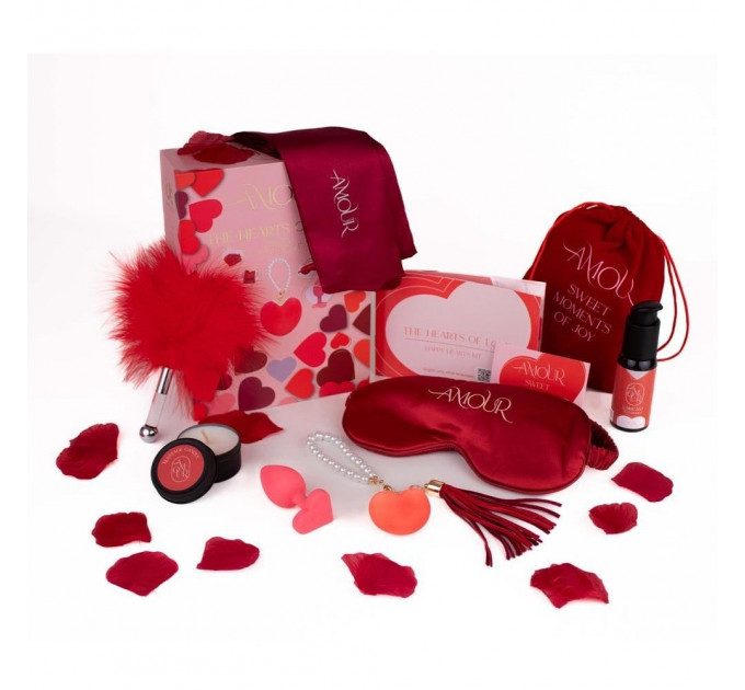 Набор эротических гаджетов Dream Toys Amour The Hearts of Love, красный