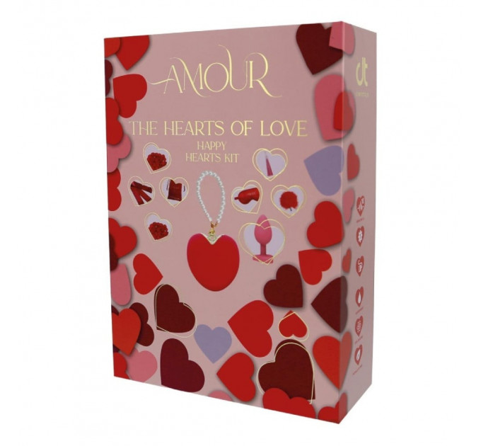 Набор эротических гаджетов Dream Toys Amour The Hearts of Love, красный