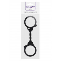 Наручники эластичные ToyJoy, силиконовые, черные