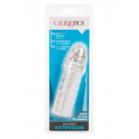 Насадка на пеніс рельєфна Adonis Extension +2 см, 16 см х 3.7 см, прозора