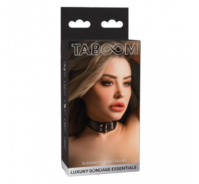 Ошейник с фиксатором Taboom, черный