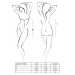 Пеньюар с ажурными вставками Passion TARANEE CHEMISE черный, S/M