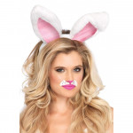 Плюшевые заячьи ушки Leg AvenuePlush bunny ears O/S