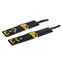 Пані шкіряні зі вставками позолоти Ankle Cuffs UPKO size L