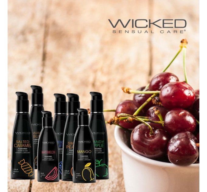 Съедобный лубрикант со вкусом арбуза Wicked Aqua Watermelon Flavored, 120 мл