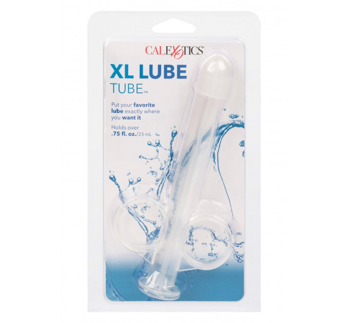 Шприц для спринцювання анальний душ XL Lube Tube CalExotics прозорий, 10.2 х 2 см