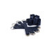 Система фиксации к кровати NS Novelties BONDAGE COUTURE TIE DOWN STRAPS BLUE