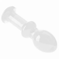 Стеклянная Анальная пробка 4,5" Glass Romance Clear