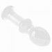 Стеклянная Анальная пробка 4,5" Glass Romance Clear