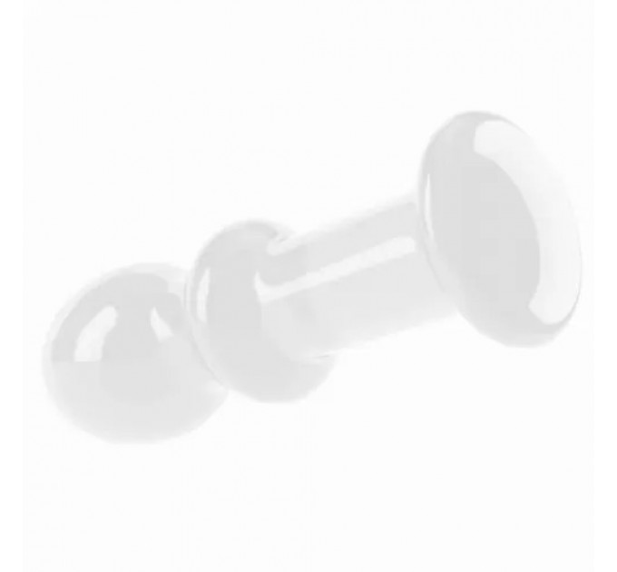 Стеклянная Анальная пробка 4,5" Glass Romance Clear