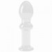 Стеклянная Анальная пробка 4,5" Glass Romance Clear