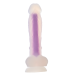 Светящийся фаллоимитатор Dream Toys RADIANT SOFT SILICONE GLOW IN THE DARK DILDO MEDIUM PURPLE
