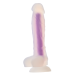 Светящийся фаллоимитатор Dream Toys RADIANT SOFT SILICONE GLOW IN THE DARK DILDO MEDIUM PURPLE