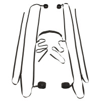 Система фіксації на ліжко або двері Bad Kitty Door&Bed Restraints, чорний