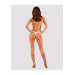 Трусики белые Obsessive eavenlly crotchless thong XS/S