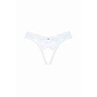 Трусики белые Obsessive eavenlly crotchless thong XS/S