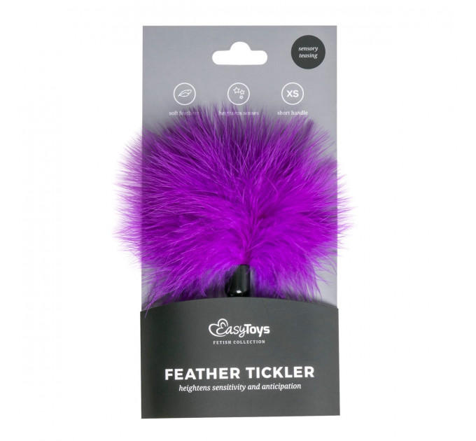 Тиклер на короткой ручке Easytoys, фиолетовое, 17 см