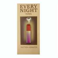 Вакуумный стимулятор клитора в форме помады Every Night Toys с 7 режимами всасывания