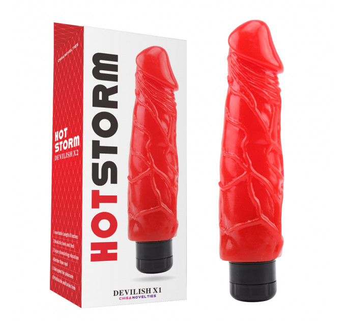 Вибратор гелевый Chisa Hotstorm Devilish X1