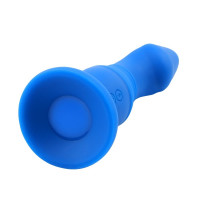 Вібратор на присосці Chisa DiDi Curne Burst Vibrator із рельєфом, синій