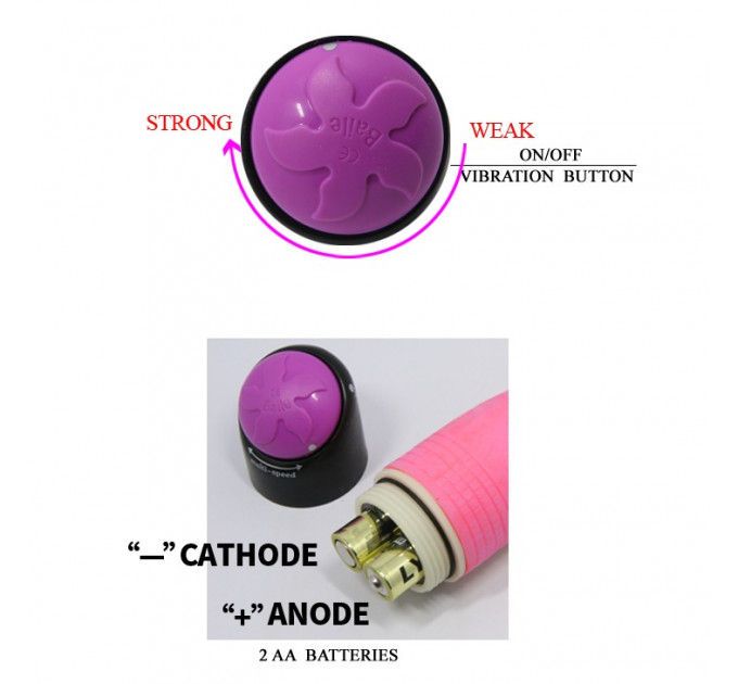 Вибратор реалистичный мультискоростной Jelly Vibe, розовый, 23.3 см х 3.3 см