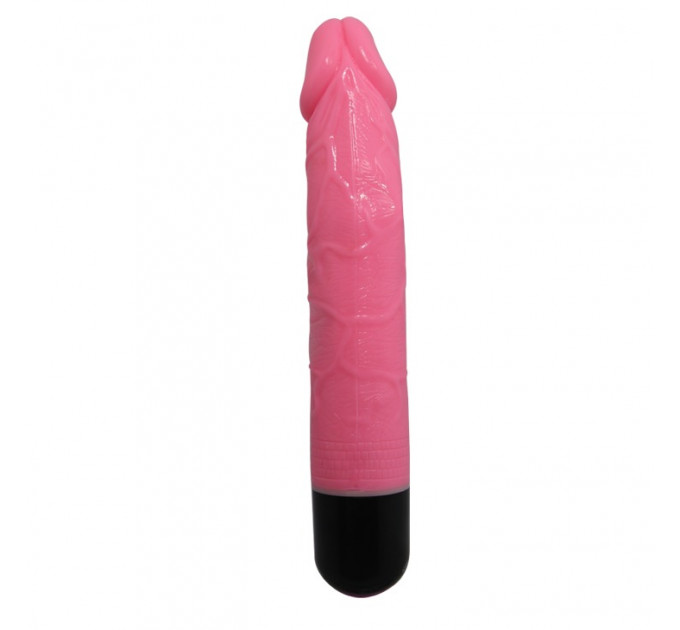 Вибратор реалистичный мультискоростной Jelly Vibe, розовый, 23.3 см х 3.3 см
