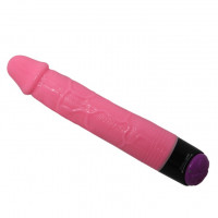 Вібратор реалістичний мультишвидкісний Jelly Vibe, рожевий, 23.3 см х 3.3 см