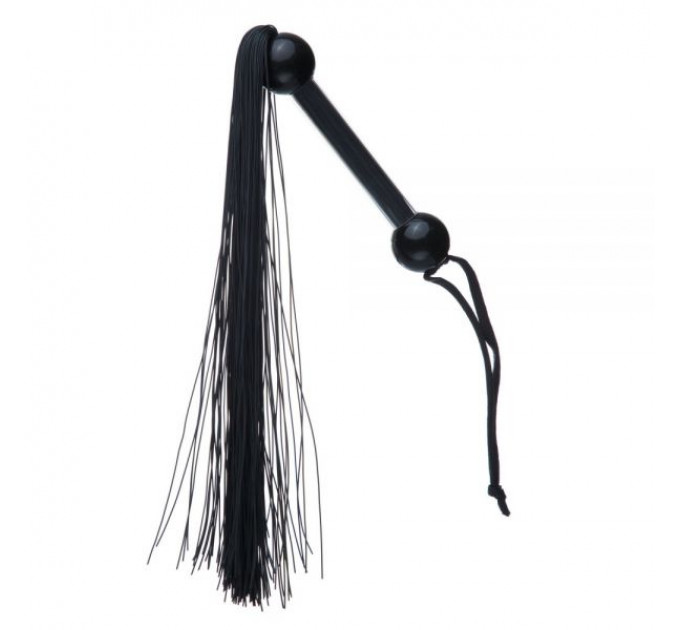 F61405 Плетка SILICONE FLOGGER WHIP BLACK
