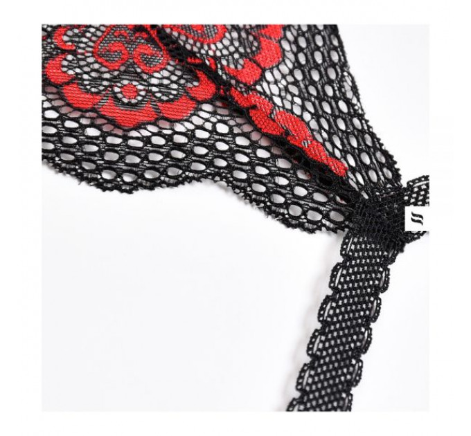 Боди Obsessive Megies teddy black S/M