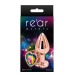 Анальна пробка REAR ASSETS ROSE GOLD HEART RAINBOW, m