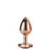 DT21789 Анальная пробка с сердцем GLEAMING LOVE ROSE GOLD PLUG SMALL