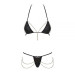 Комплект Obsessive Redella 2-pcs set black S/M