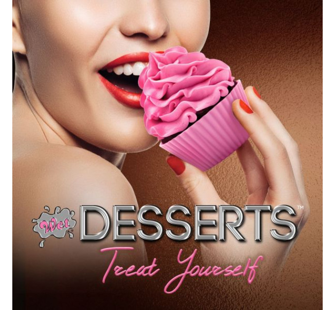ПРОБНИК/Съедобный Лубрикант WET Desserts Frosted Cupcake (со вкусом кекса) 10 мл